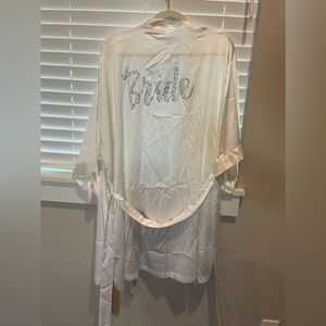 Victoria’s Secret white bride robe